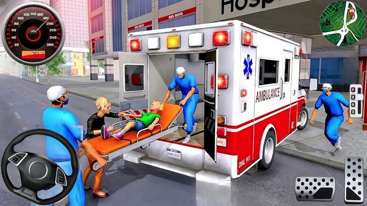 Ambulance City Rescue Simulator - 911 US Emergency Ambulance Driving 3D - Android Gameplay