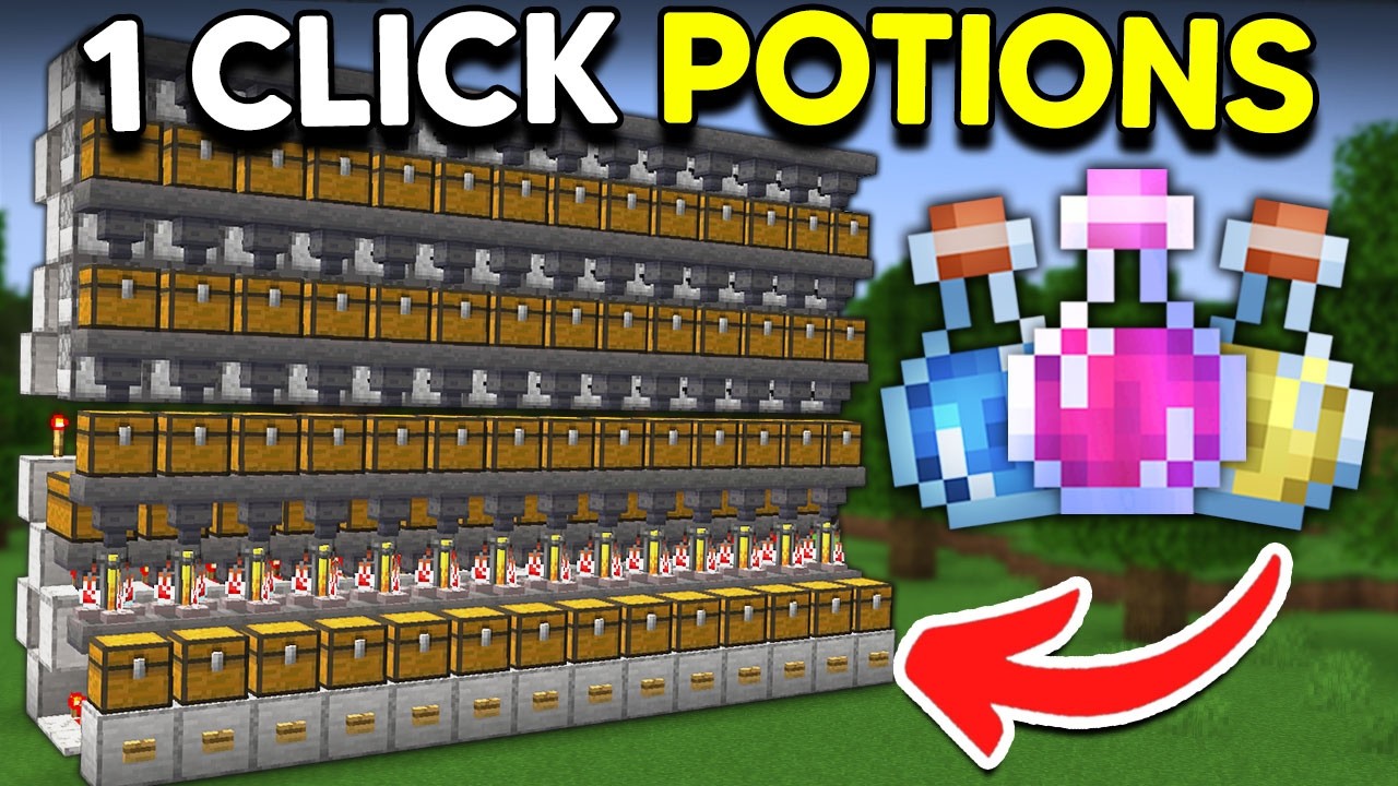 EASIEST Automatic Minecraft Potion Brewer [JAVA + BEDROCK]