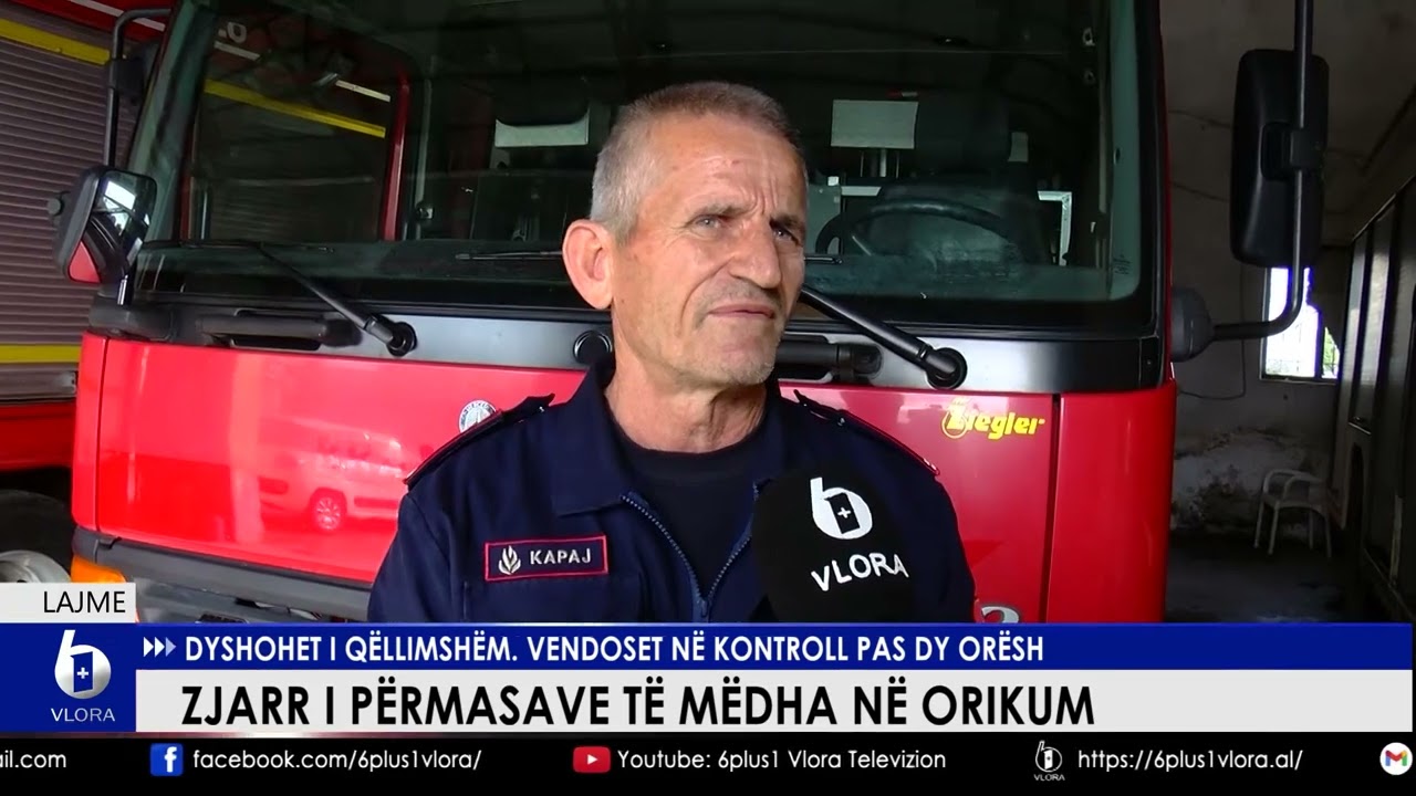 Zjarr i përmasave të mëdha në Orikum. Dyshohet i qëllimshëm. Vendoset në kontroll pas dy orësh