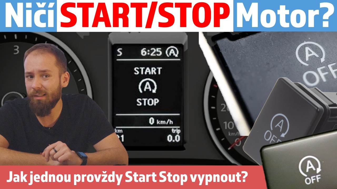 Ničí systém Start | Stop motor? Jak ho vypnout a co na to říká startér a baterka?