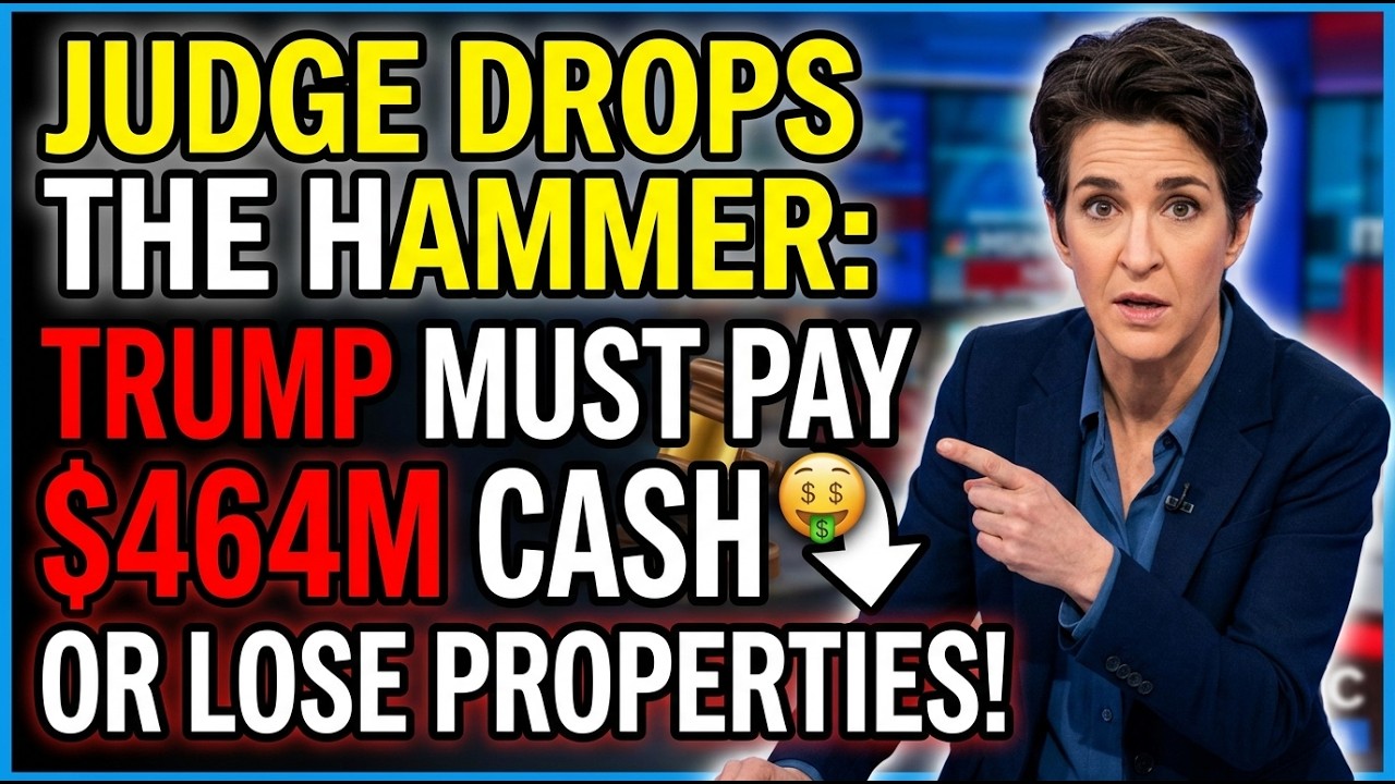 Judge Drops the Hammer: Trump Must Pay $464M Cash or Risk Losing Properties