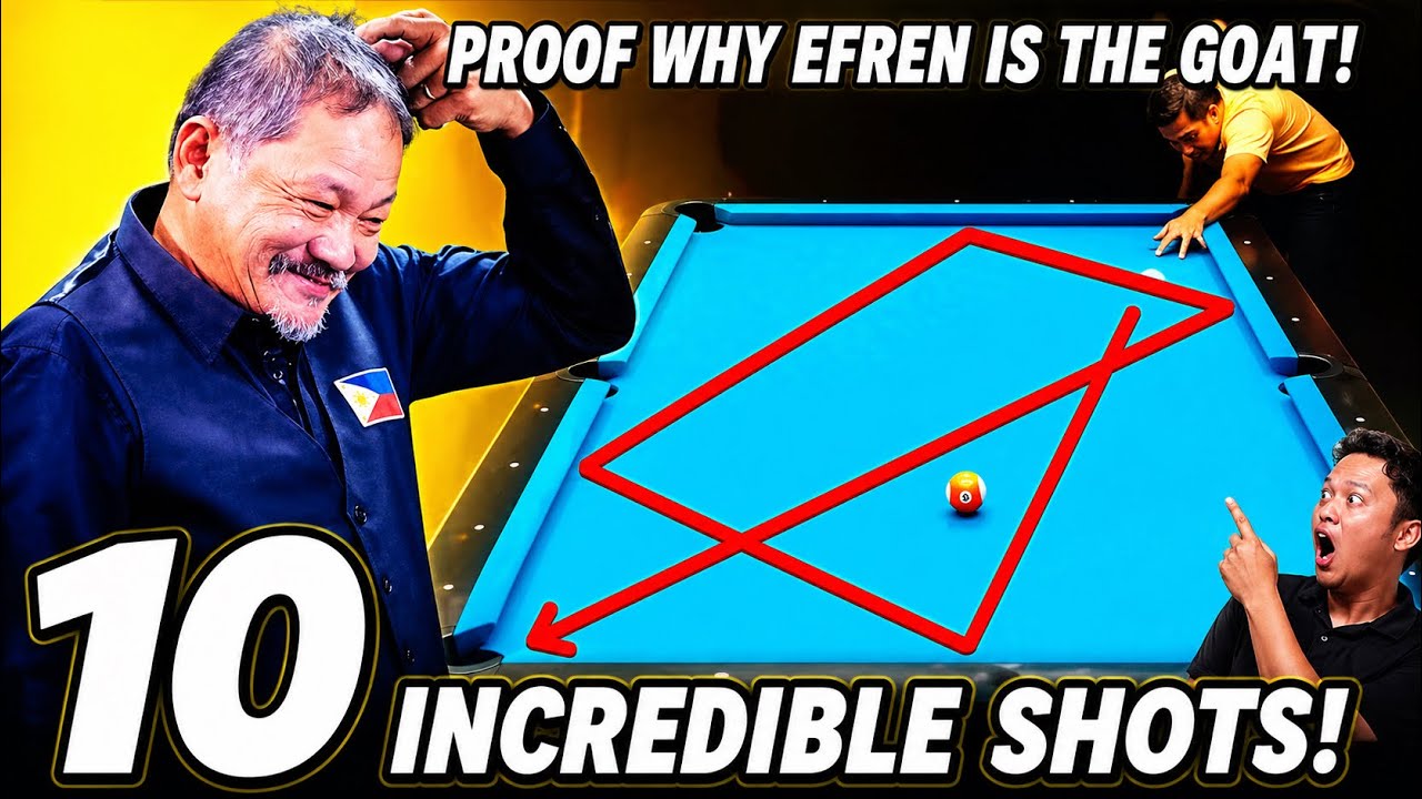 10 Incredible Shots Proof Why Efren Reyes is the Greatest Pool Player of all Time