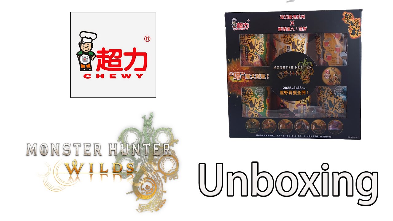 Monster Hunter Wilds Limited Chewy Cup Vermicelli Unboxing