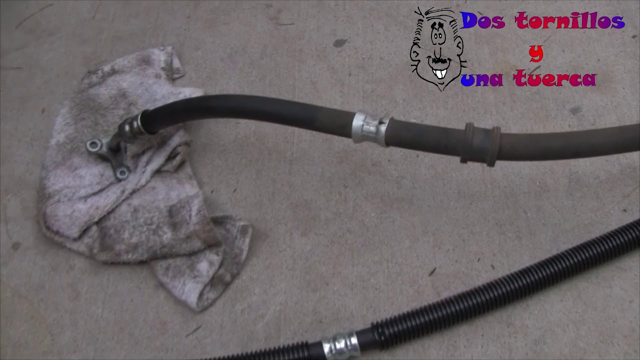 Como cambiar la manguera de direccion linea de presion hidraulica del carro Honda CRV 2007 2.4