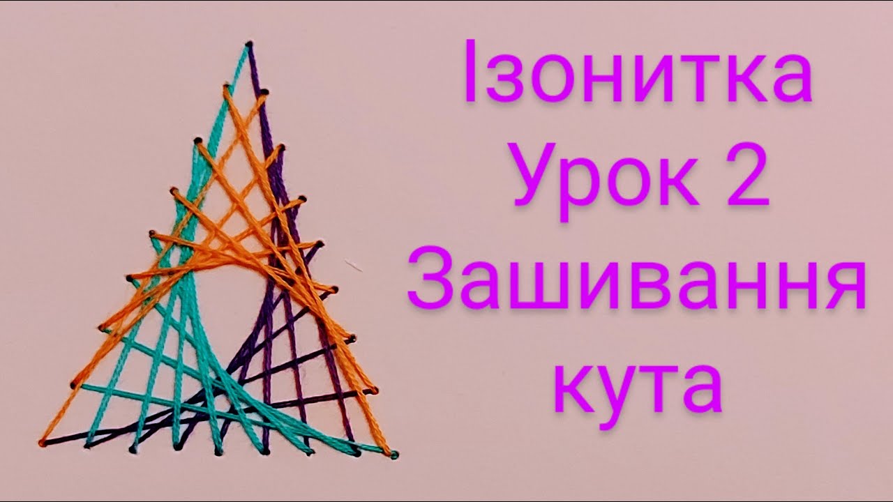 Уроки ізонитки. Кут