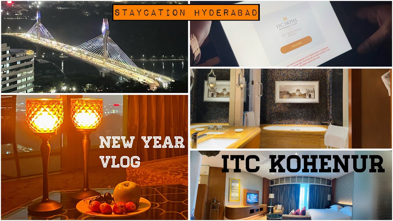 ITC KOHENUR Hyderabad 🤩 NEW YEAR VLOG🥂 Staycation Vlog 😍 #travel #vlog #itc #hotel  @itchotels