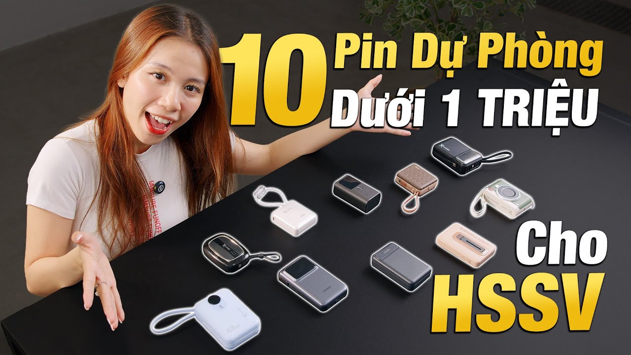 10 Pin Sạc Dự Phòng DƯỚI 1 TRIỆU TỐT NHẤT Cho Học Sinh Sinh Viên
