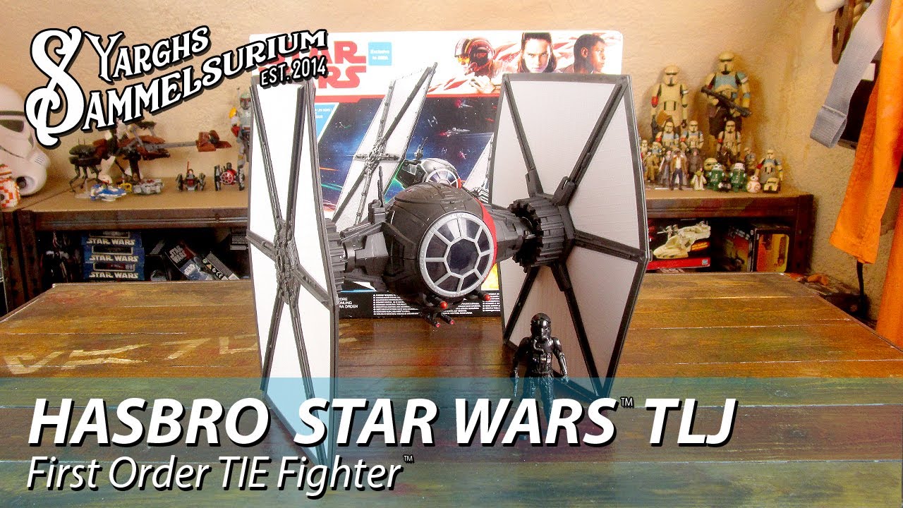 Review HASBRO Star Wars The Last Jedi - First Order TIE-Fighter ASDA Exclusive - Unboxing deutsch