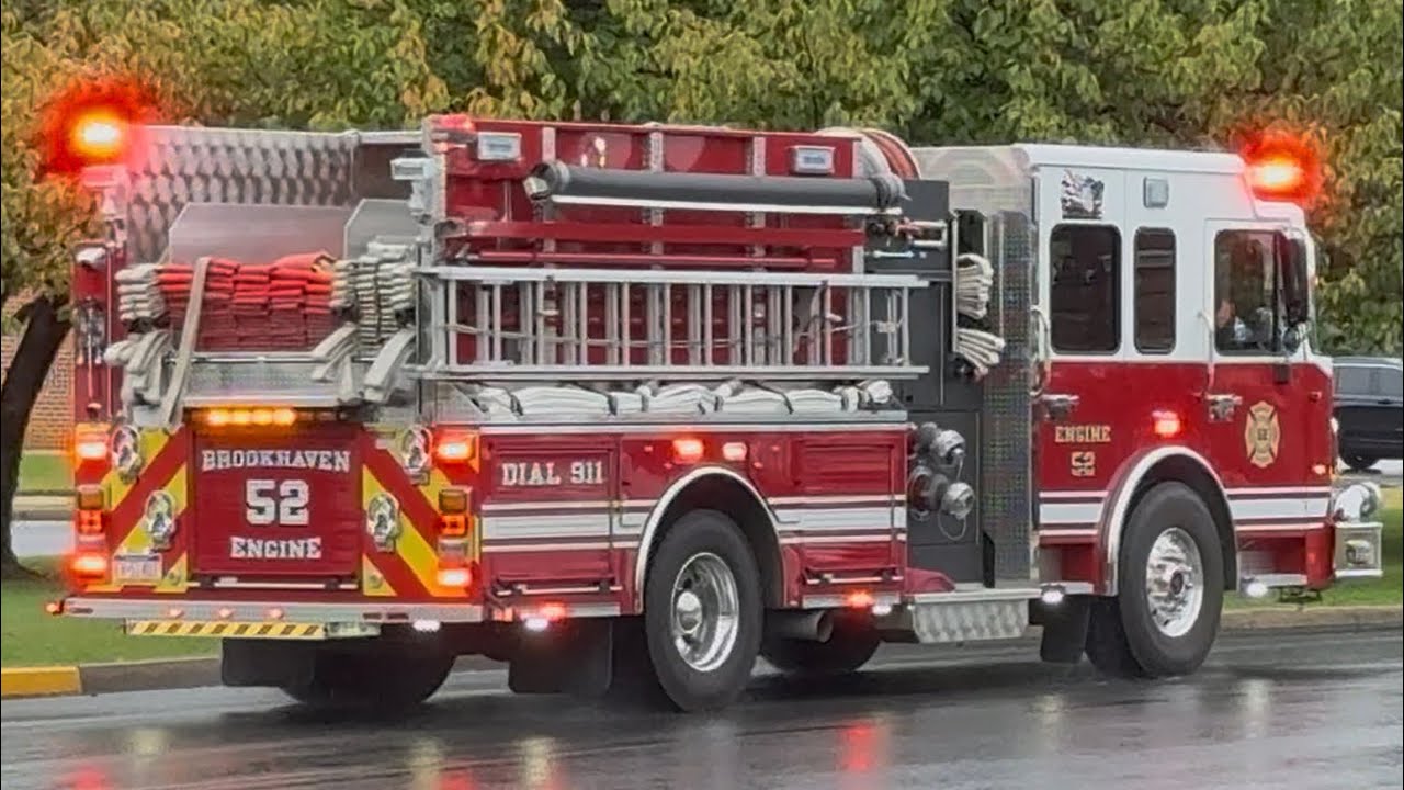 Brookhaven Fire Company Engine 52 Responding 10-8-25