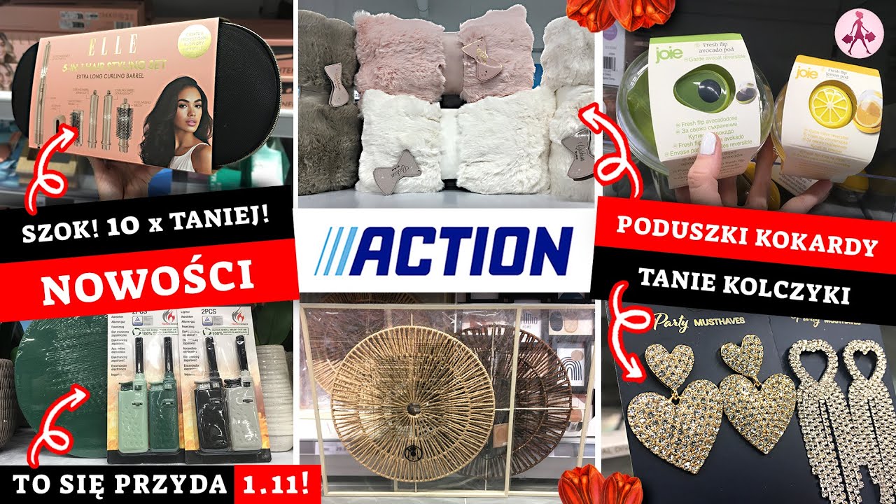 ACTION PODUSZKI KOKARDY! 😍 SPRZĘT 10xTANIEJ 😱💥😱 KOSMETYCZNY HIT! 💛TANIE KOLCZYKI 🥰