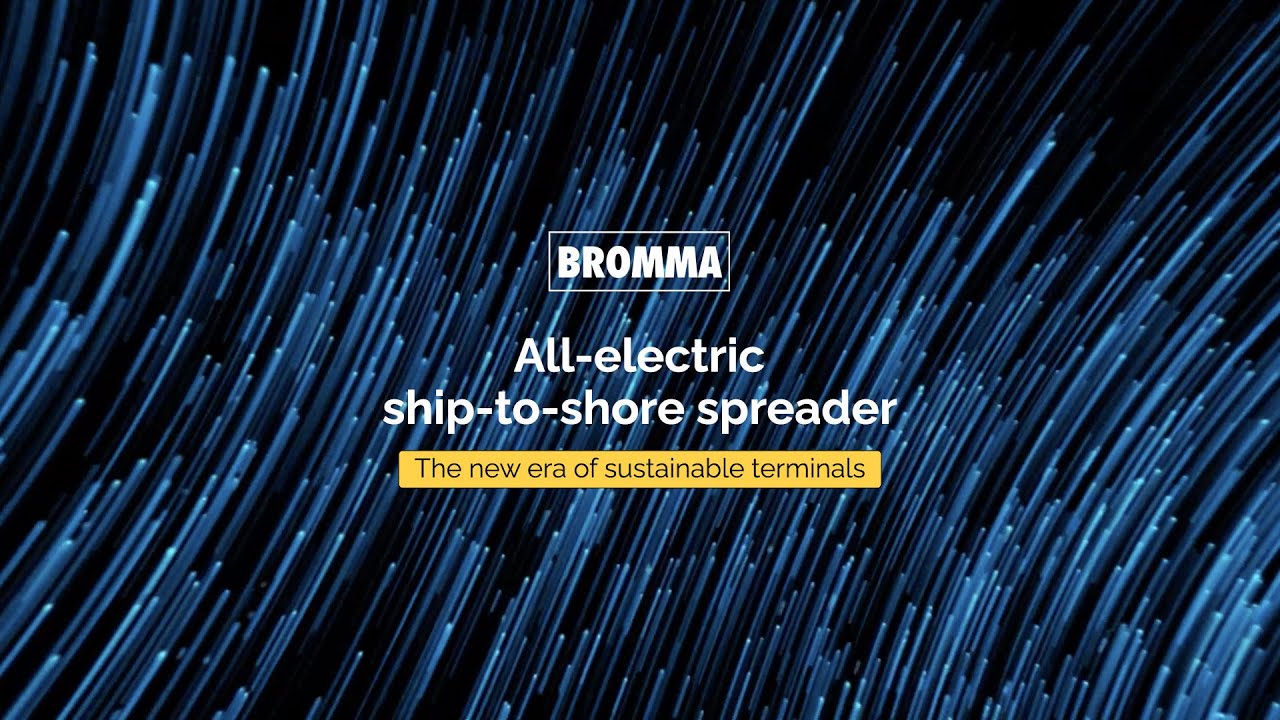The new era of sustainable terminals! Bromma virtual launch of all-electric  STS spreader