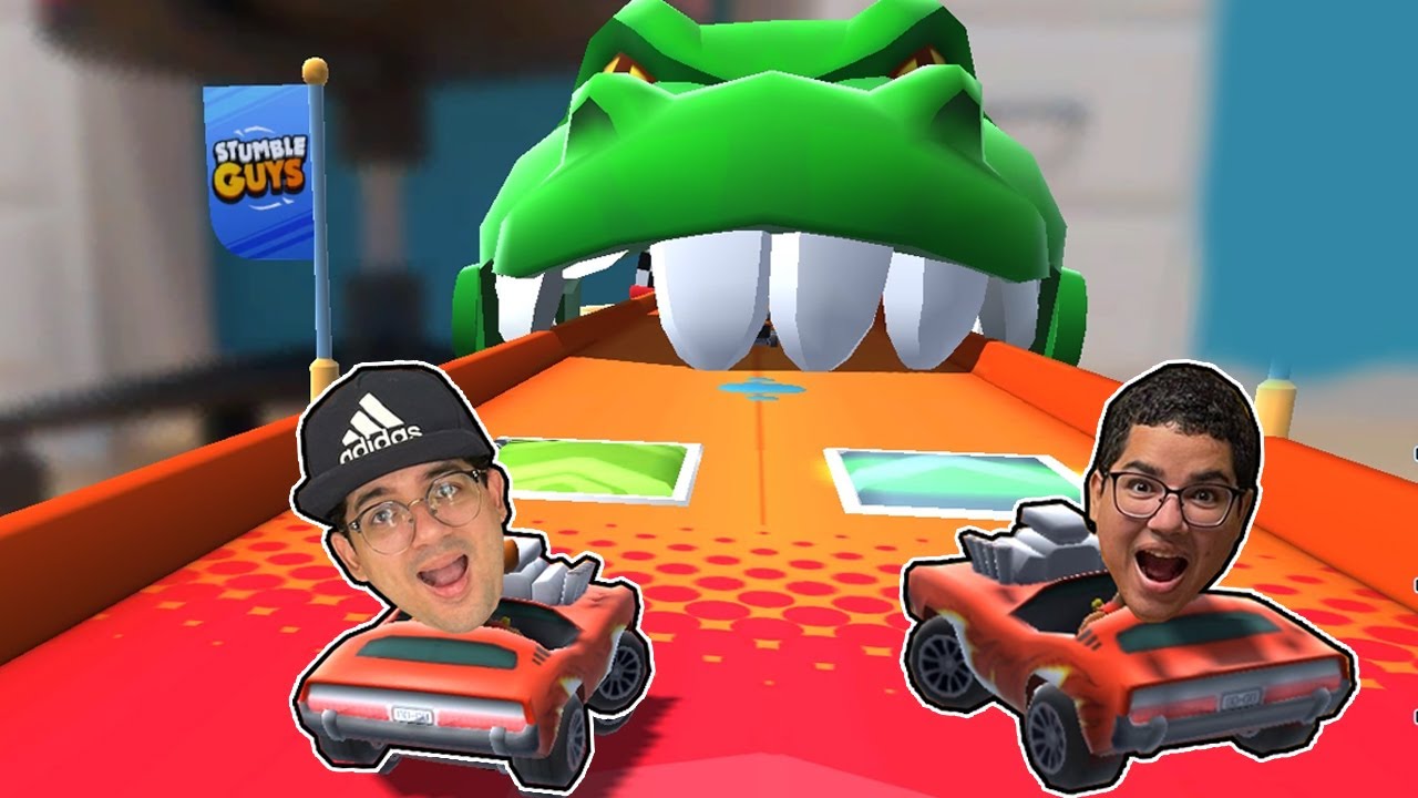 ENTRAMOS NA PISTA HOT WHEELS DO CROCODILO DENTRO DO STUMBLE GUYS!!