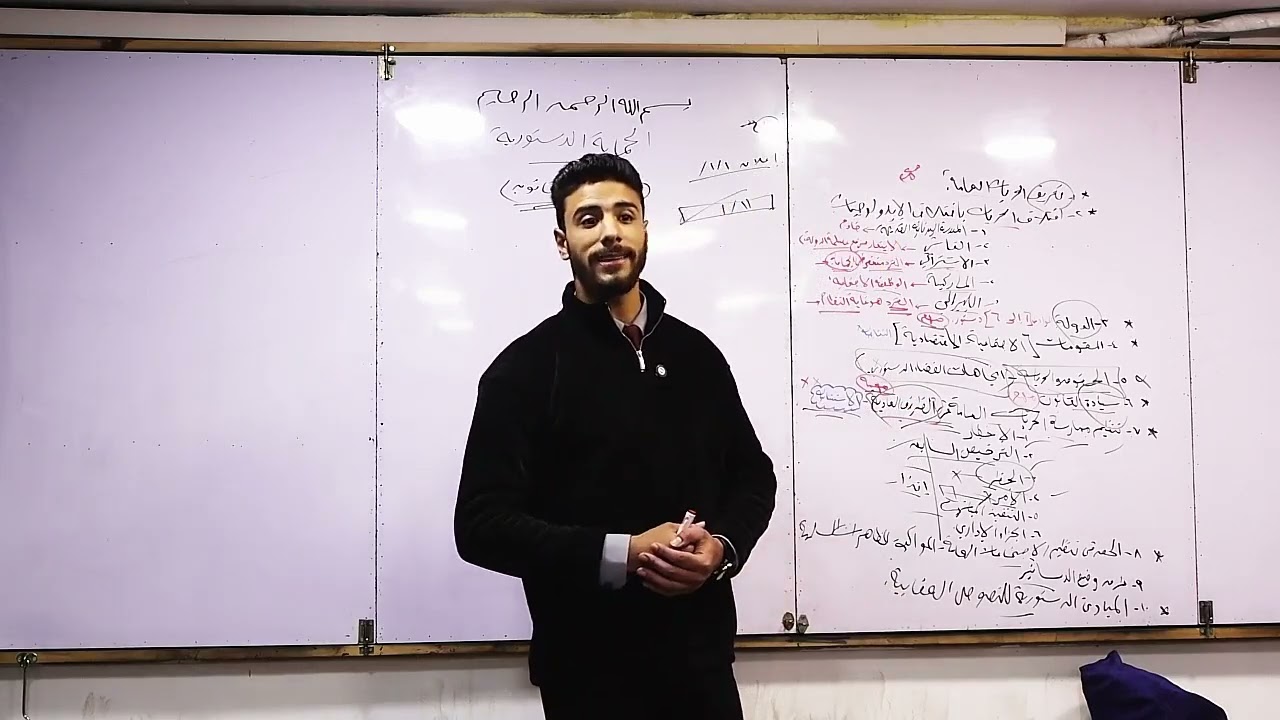 العناصر الأساسية لمقرر الحماية الدستورية للحقوق والحريات دبلومة القانون العام حقوق المنصورة 2025