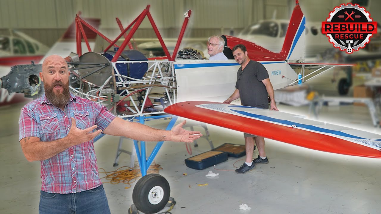 Installing the wings on Freedom, Sam’s forgotten airplane