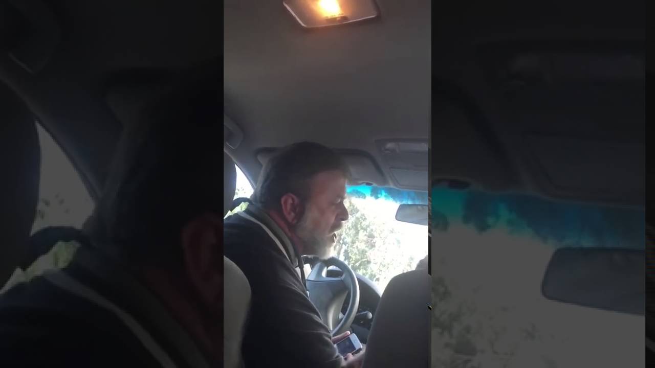 'GET OUT OF MY CAR'  Uber driver wants lady to get out of his car