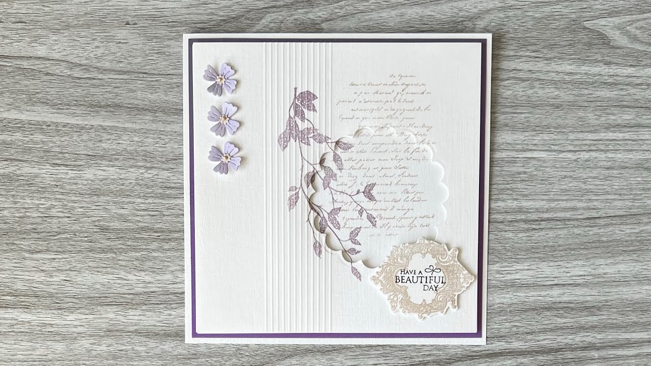 Easy yet elegant stamped card for any occasion !
