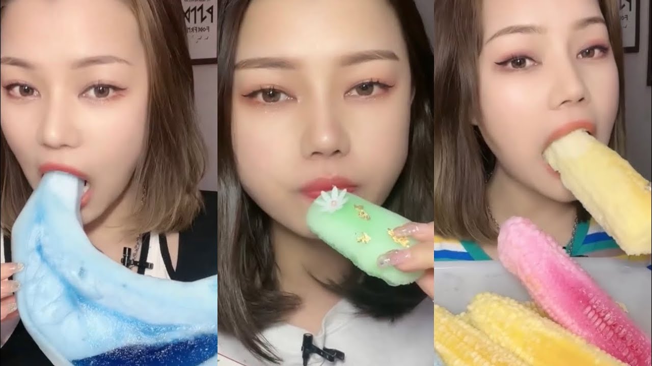 🧊ASMR Sungirl Soft + Crunchy Foam Ice| Ice Eating