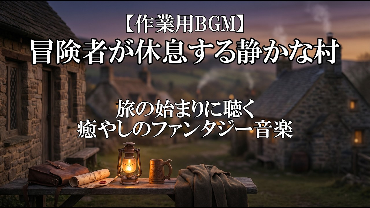 【作業用BGM】冒険者が休息する静かな村