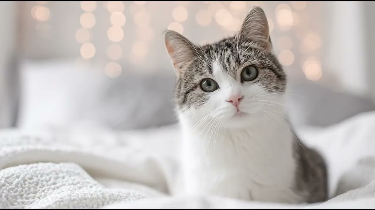Playlist(cat purring) - Curious Cat Peeking Out 🐾😺