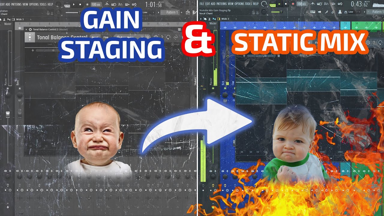1 - Static Mix ve Gain Stagin Nedir? | Mix'i Pluginsiz Arşa Çıkarma | FL Studio ile Mixing Mastering