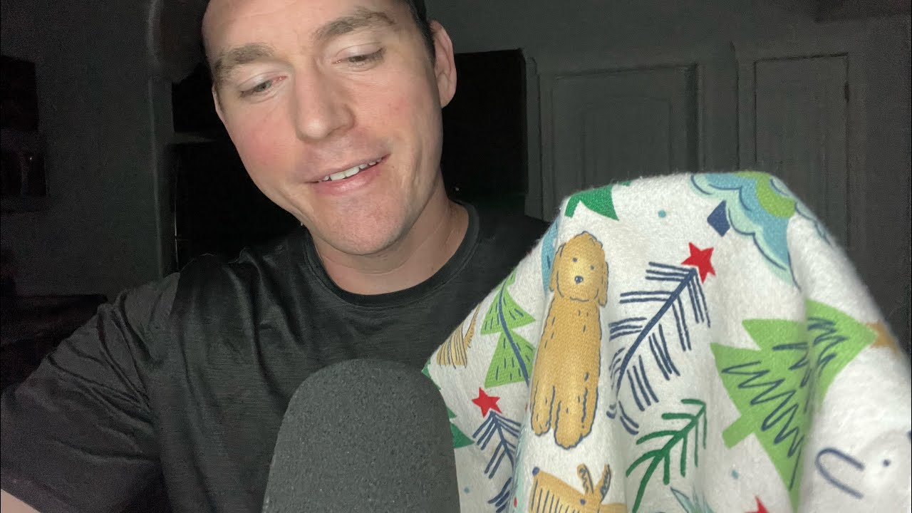 ASMR Aggressive head massage with a towel