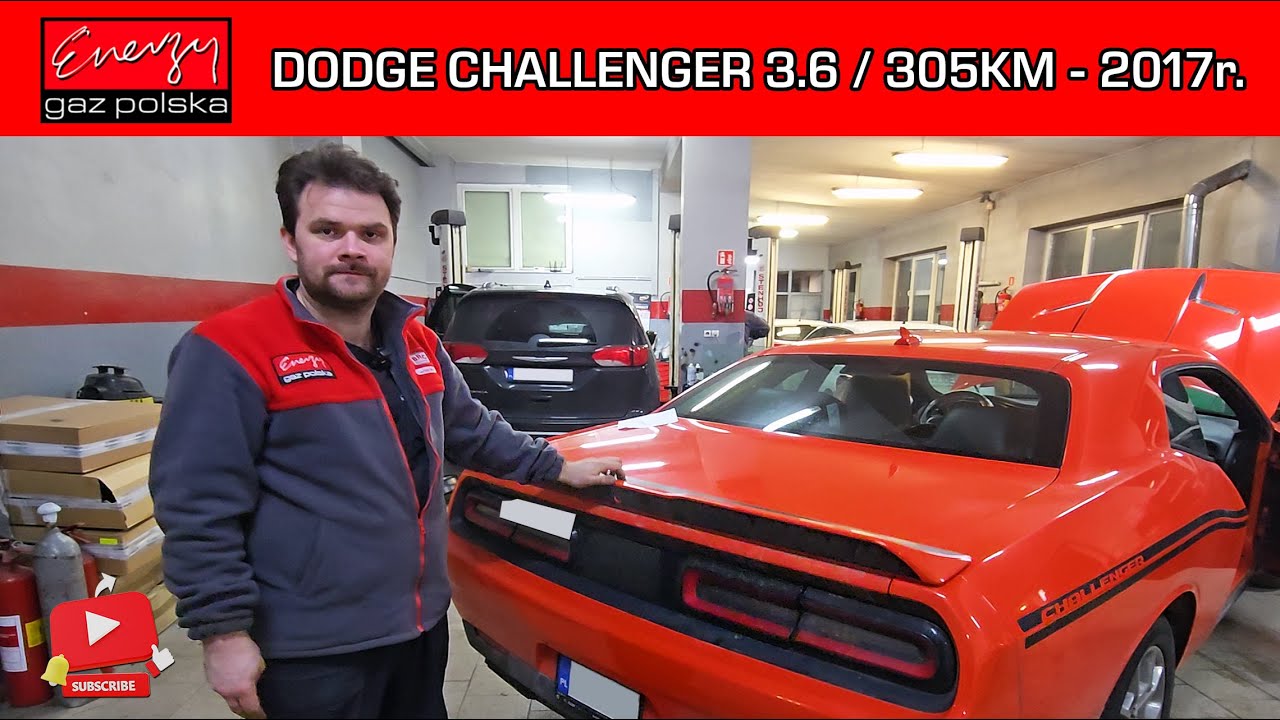 MONTAŻ LPG DODGE CHALLENGER 3.6 305KM 2017R NA GAZ BRC W ENERGY GAZ POLSKA