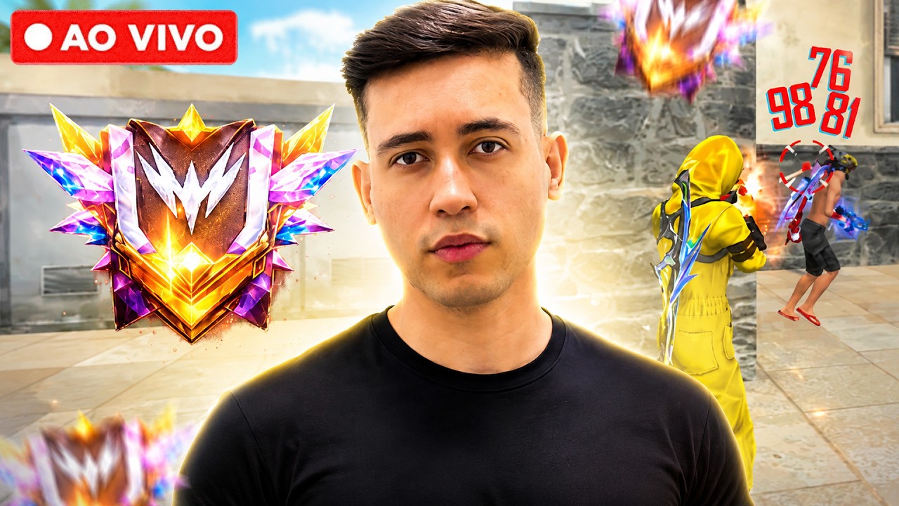 HOJE EU N&Atilde;O POSSO ERRAR NO DESAFIANTE 🔥 FREE FIRE AO VIVO | LEVELUP