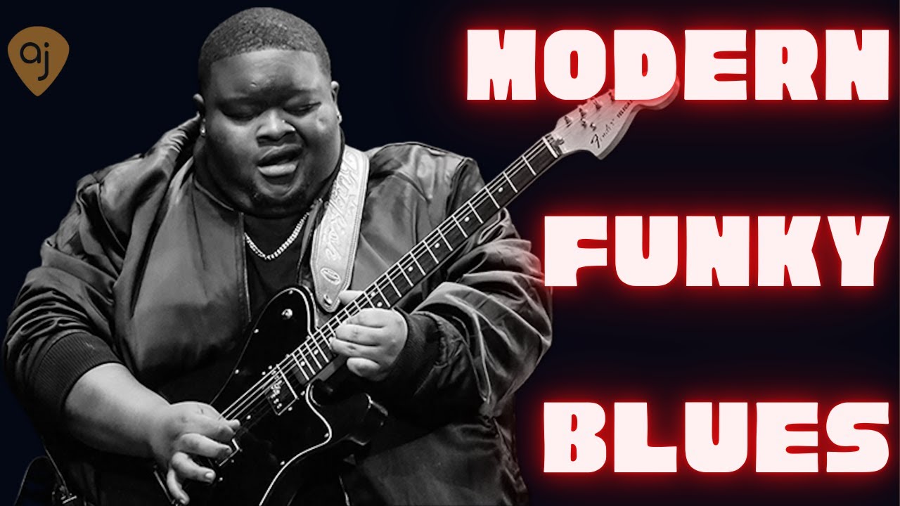🎸  Modern Funky Minor Blues Jam in B Minor | Guitar Play Along Backing Track (94 BPM)