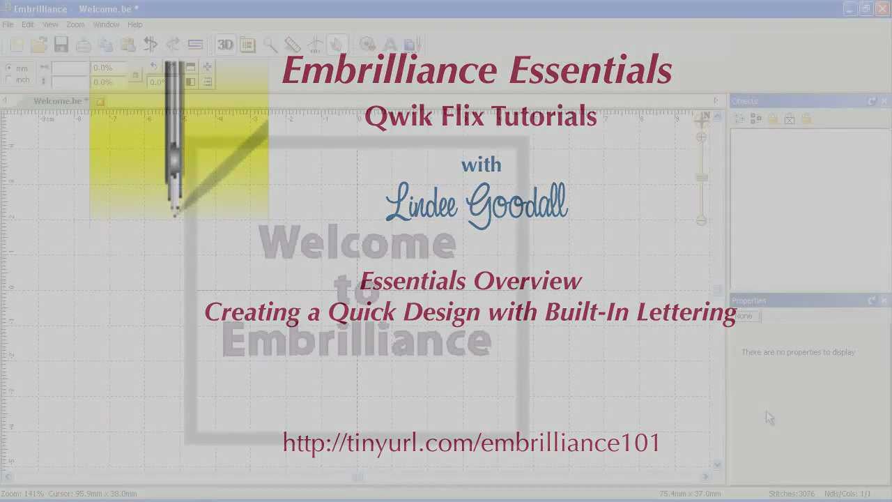 Embrilliance Essentials Quick Look