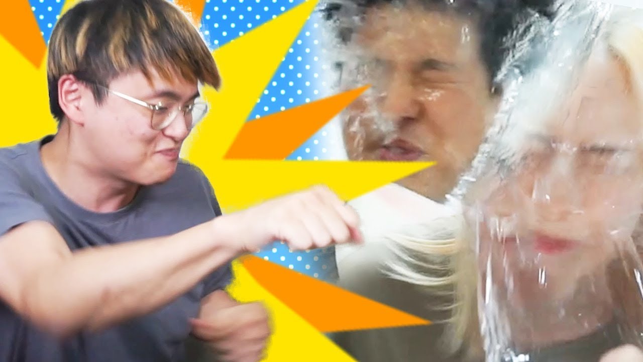 솔로가 커플한테 물 뿌려버리기!! 물싸다구 챌린지 6탄!!! [파뿌리]