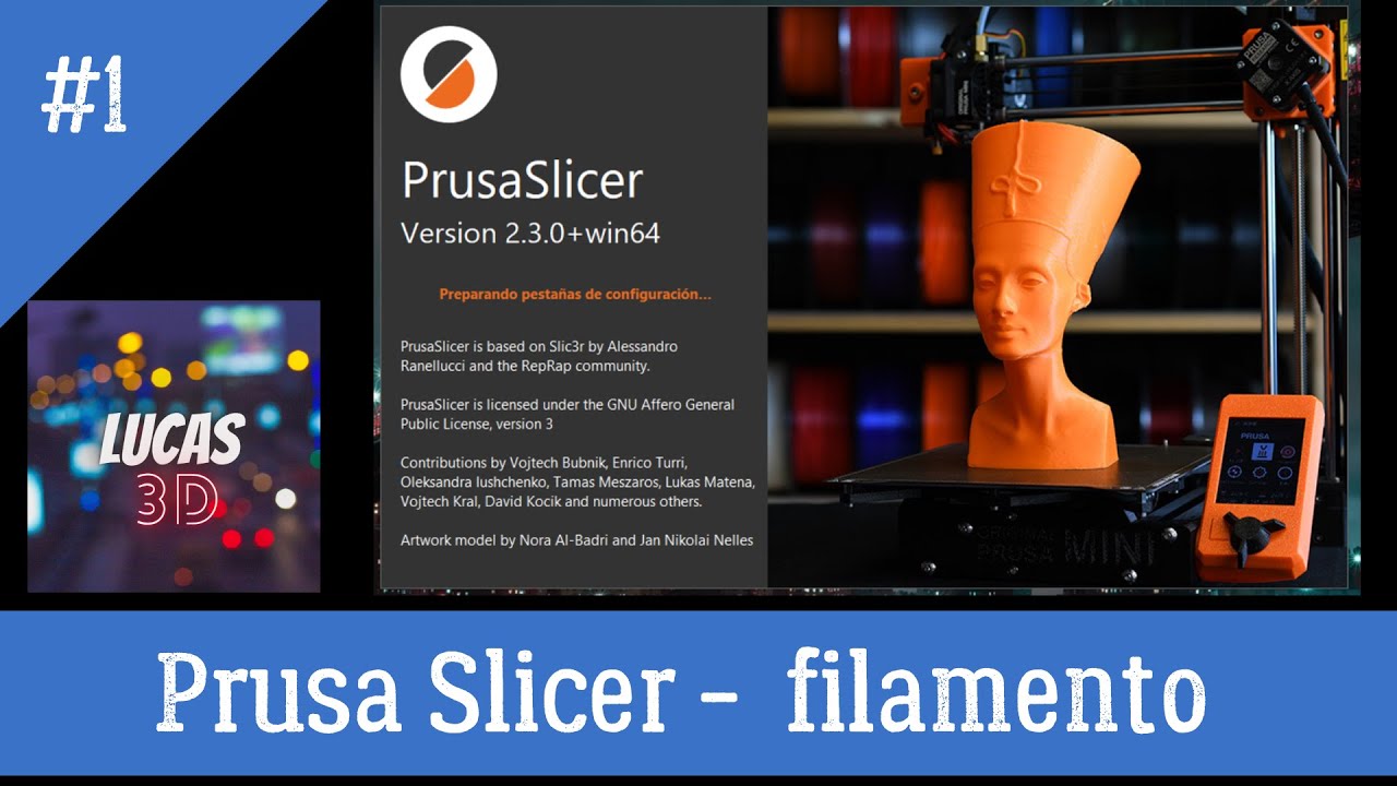 Guia PrusaSlicer 1 - Configurar  filamento