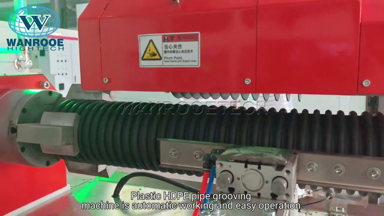 Plastic PP PE HDPE Pipe Corrugated Pipe Slotting Machine