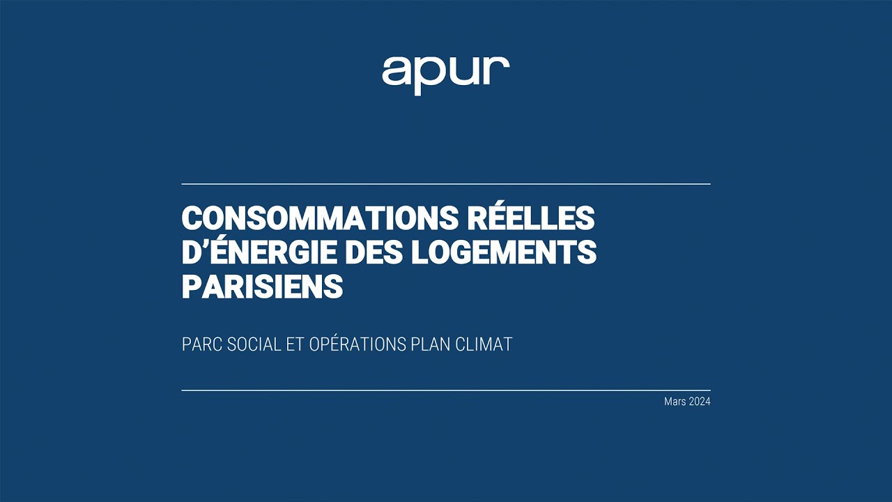 Consommations réelles d’énergie des logements parisiens