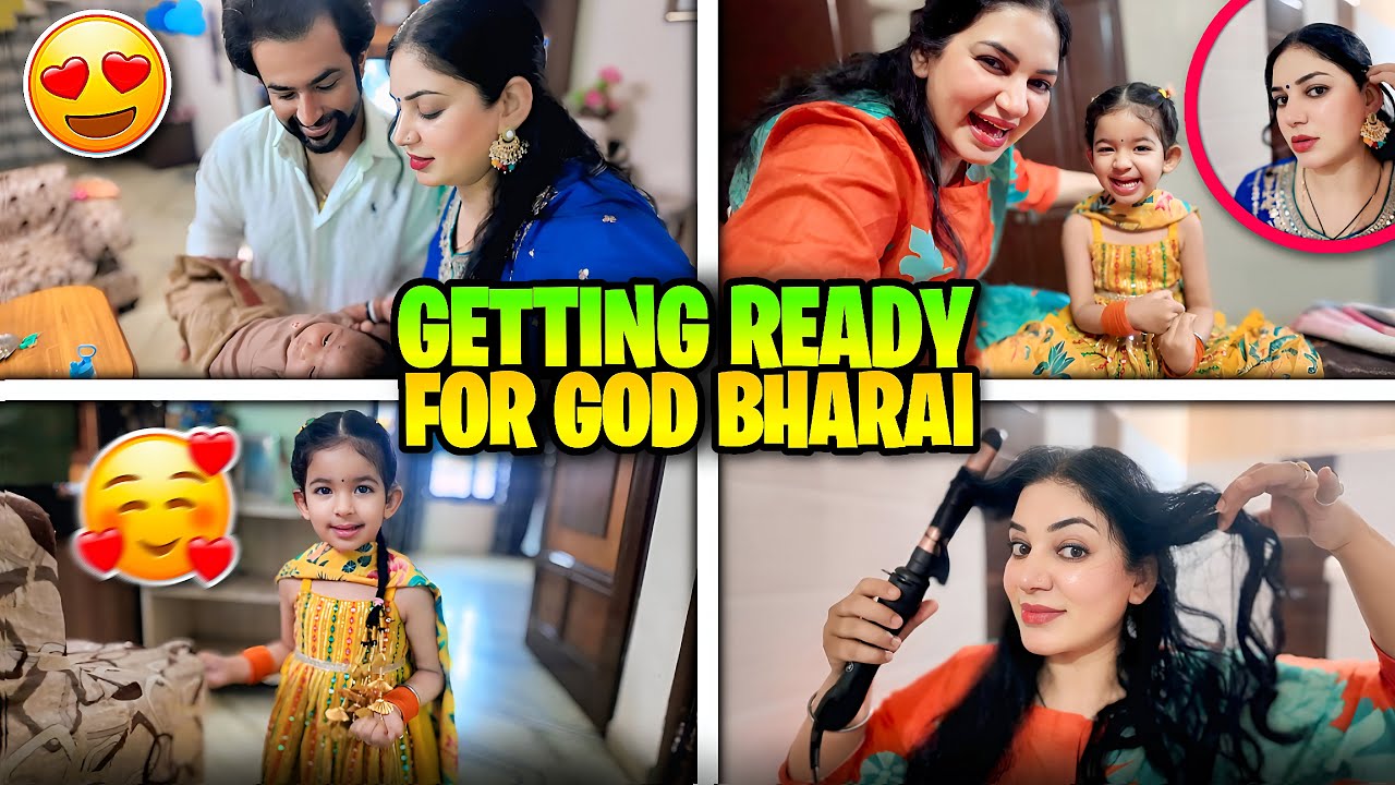 ME AND MANHEER ARE GETTING READY FOR GODH BHARAI❤️