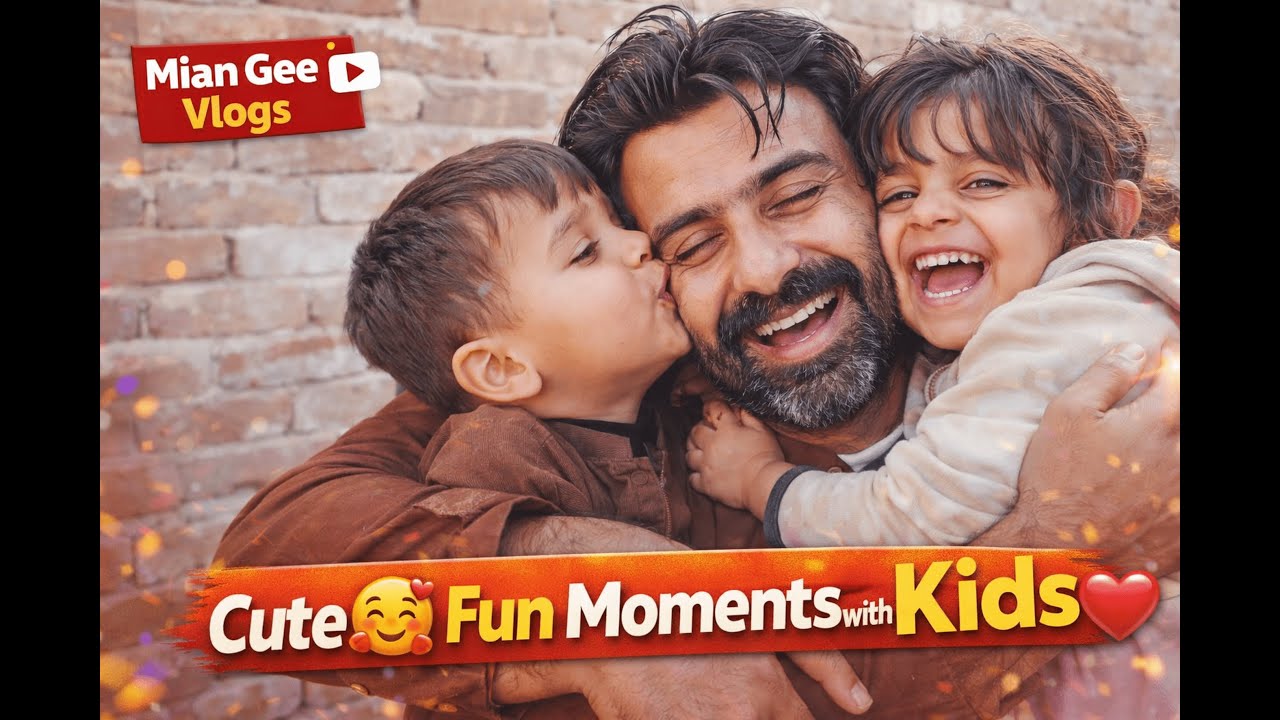 Kids Fun with Papa 😂 | Emotional Family Vlog 🏡| Mian Gee Vlogs