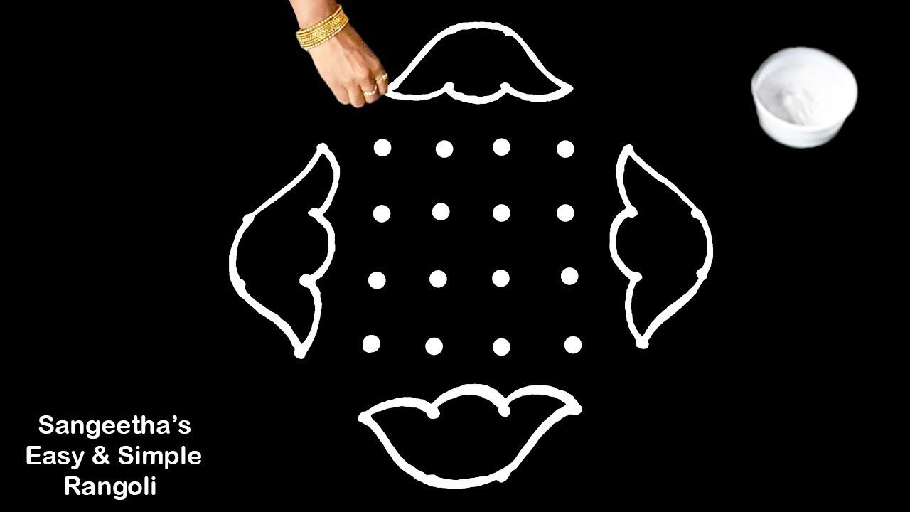 Beautiful Margazhi Day 2 Rangoli design | Attractive latest kolam design | daily Apartment home art