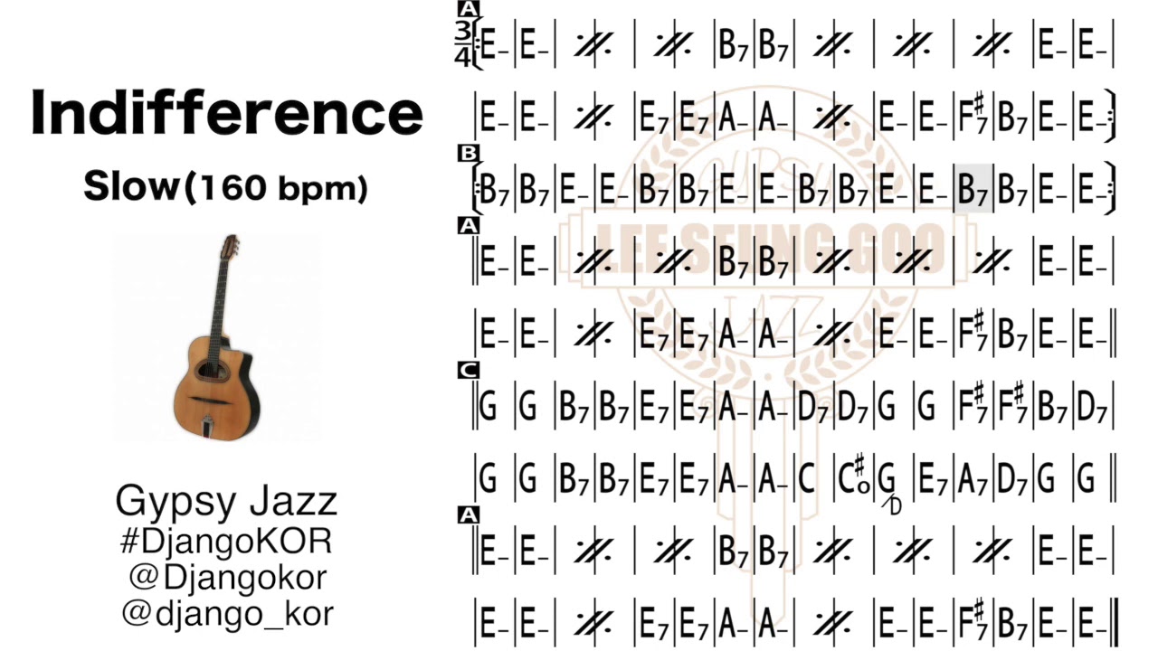 Django Reinhardt Indifference Slow(160) Backing