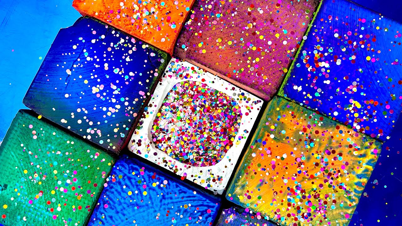 Multi Dyed Chalk ⚡️🩵💚🩷💜| Dusty| Crunchy| Glitter ✨ Bomb| No edits or repost allowed OAP.