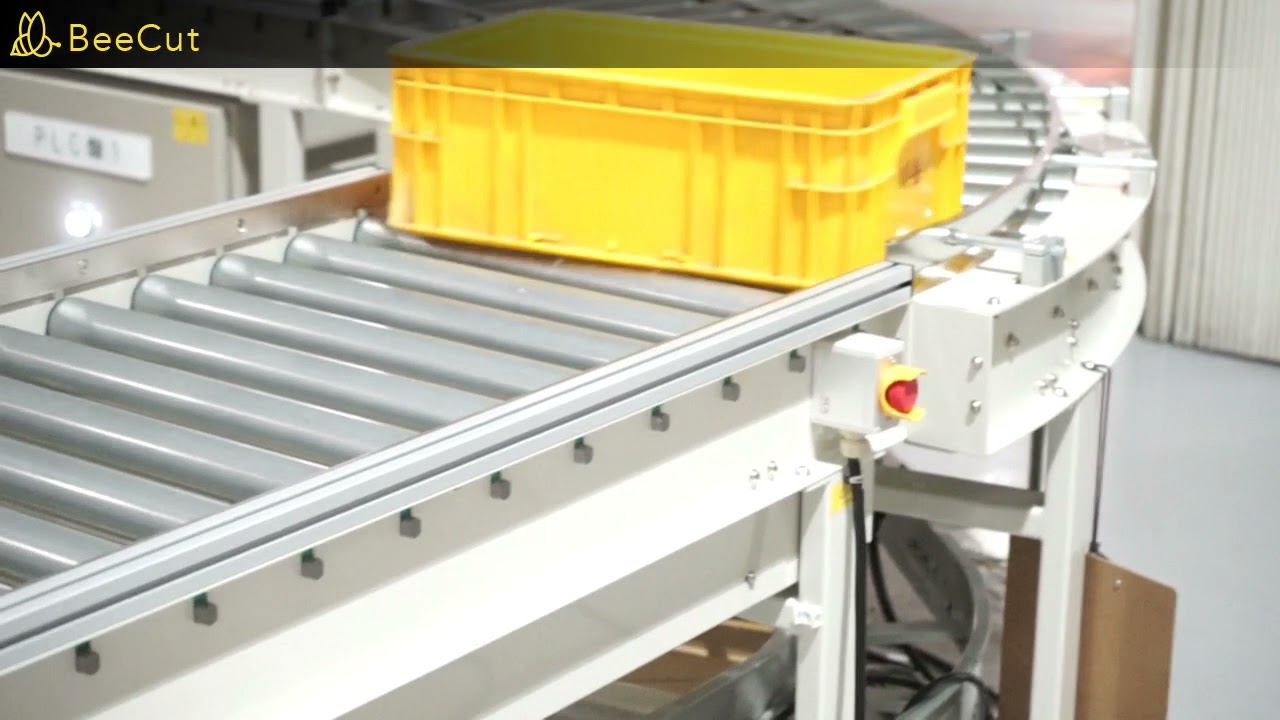 Line shaft roller conveyor