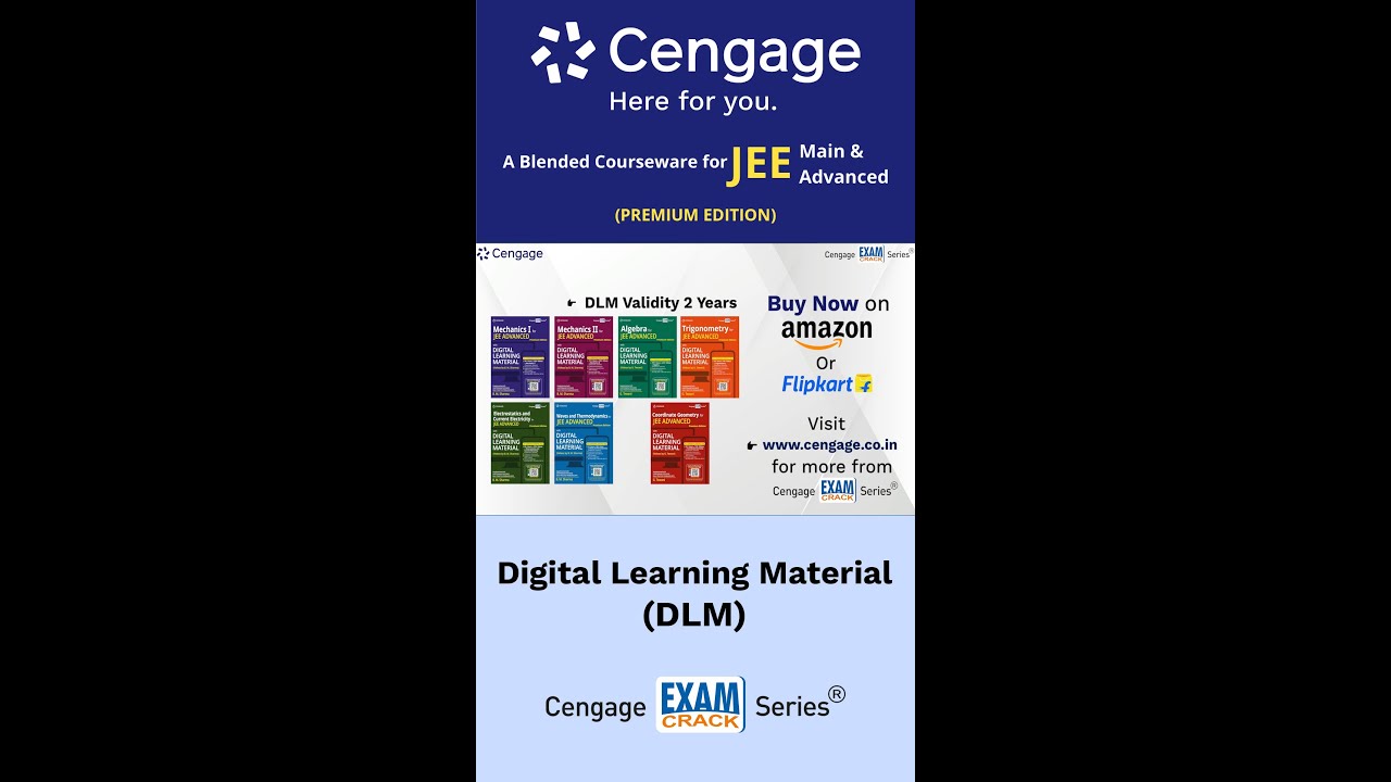 JEE Advanced with Digital Learning Material (DLM) | Premium Edition | Cengage Exam Crack | #Shorts