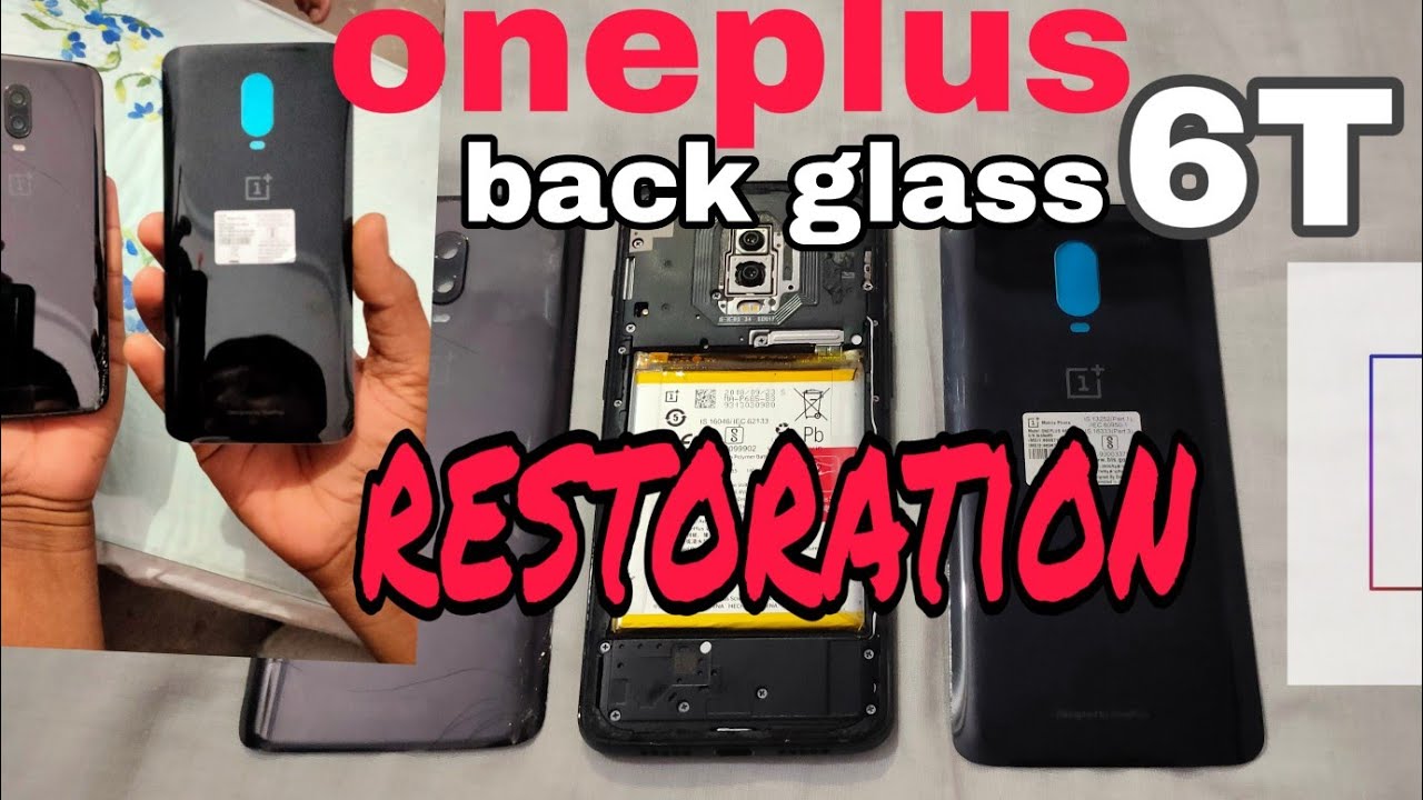 Oneplus 6t back glass change ,back glass replacement