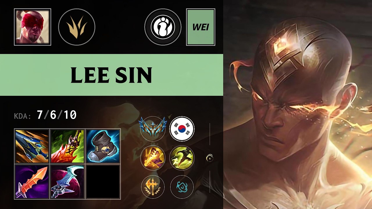 (IG Wei) Lee Sin Jungle vs Graves - KR Challenger Patch 26.16