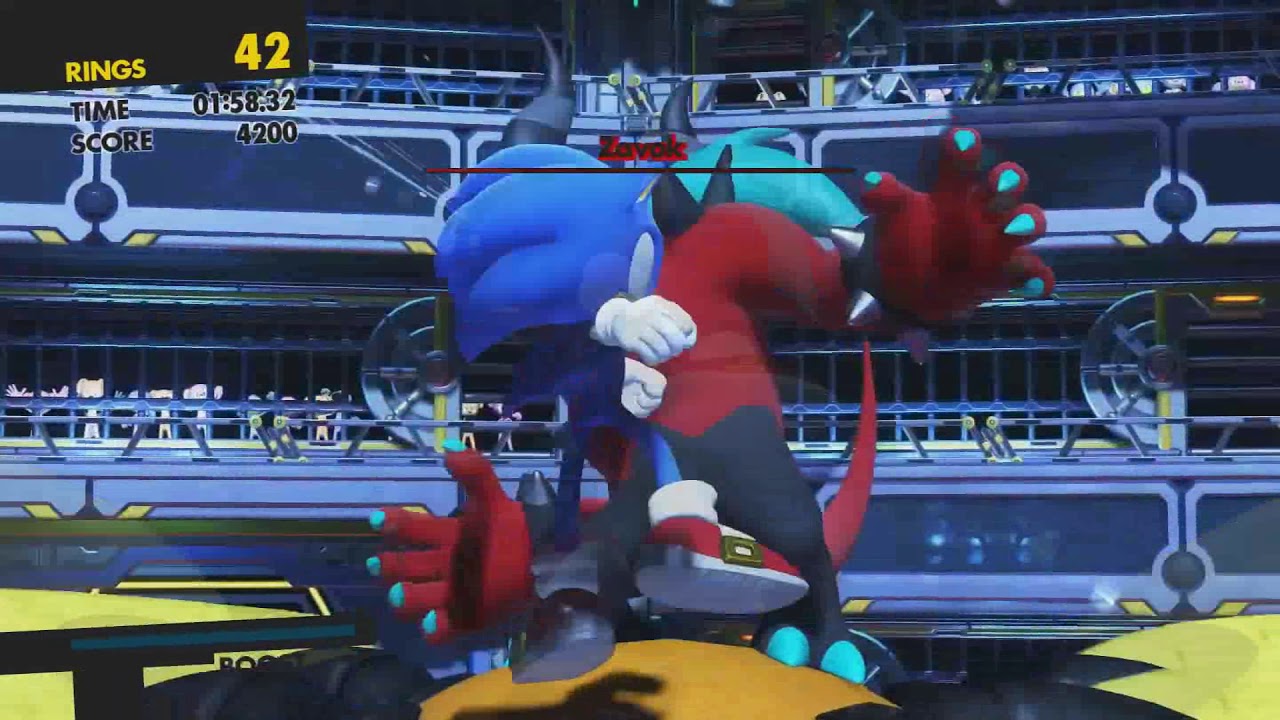 Sonic Forces - Sonic Beats Up Zavok
