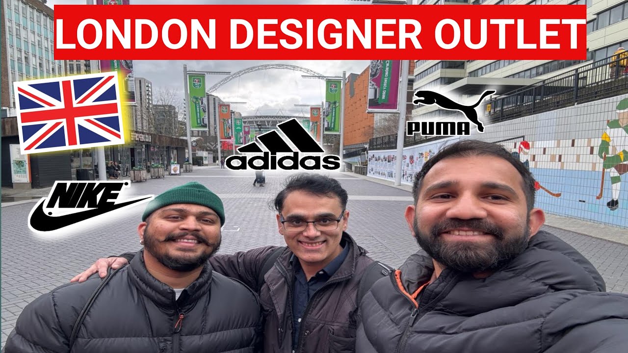 London Designer Outlet Shop With Me | Wembley Stadium | London Shopping Tour @ Nike,Adidas & more !