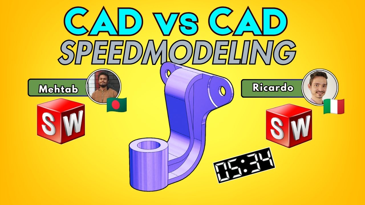 SOLIDWORKS vs SOLIDWORKS - SEMI FINALS BATTLE!  - CAD Speedmodeling Tournament!