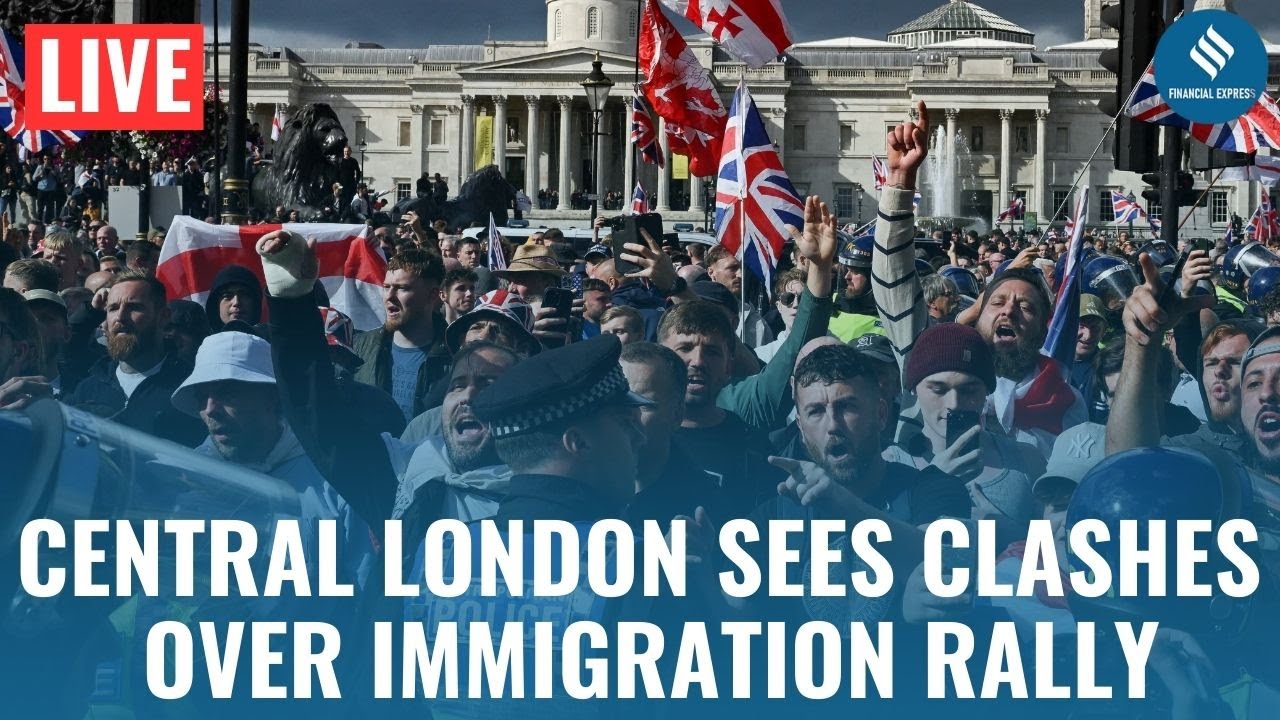 London Protest LIVE: Anti-Immigration Protest Turns Chaotic In Central London | Clashes With Police