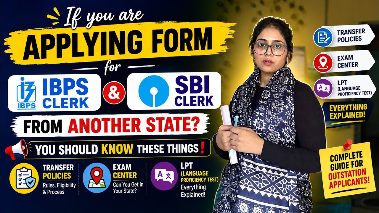 Applying for SBI Clerk/IBPS Clerk from Another State? ⚠️ Know This First! || Simran Kumawat