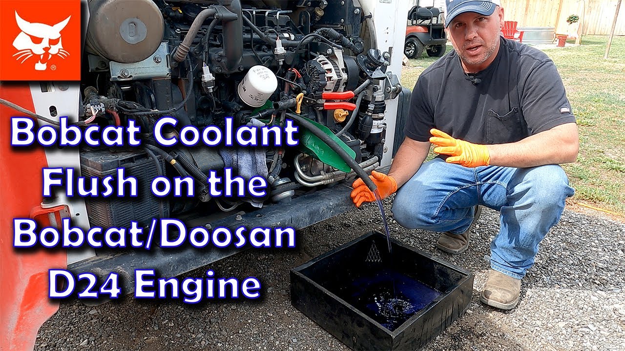 Промывка охлаждающей жидкости двигателя Bobcat T595 Bobcat/Doosan