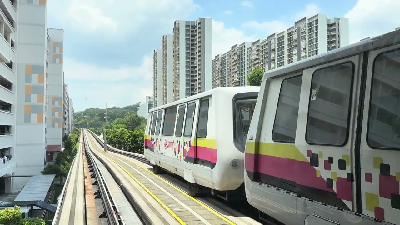 View from Bukit Panjang LRT - Choa Chu Kang to Bukit Panjang (Singapore)