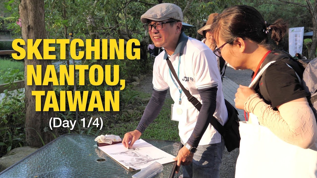 Sketching Nantou, Taiwan (Day 1 of 4)